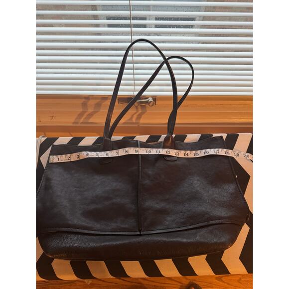 FRYE Black Leather Large Bag Tote - Picture 9 of 16